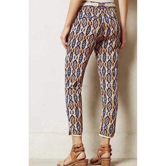 Anthropologie Pilcro and the Letterpress Size 30 Paz Ikat Joggers Pants Rayon - Picture 11 of 16